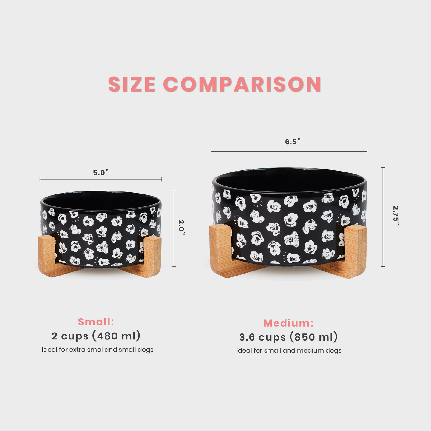 Official Disney Ceramic Bowl Retro Blue