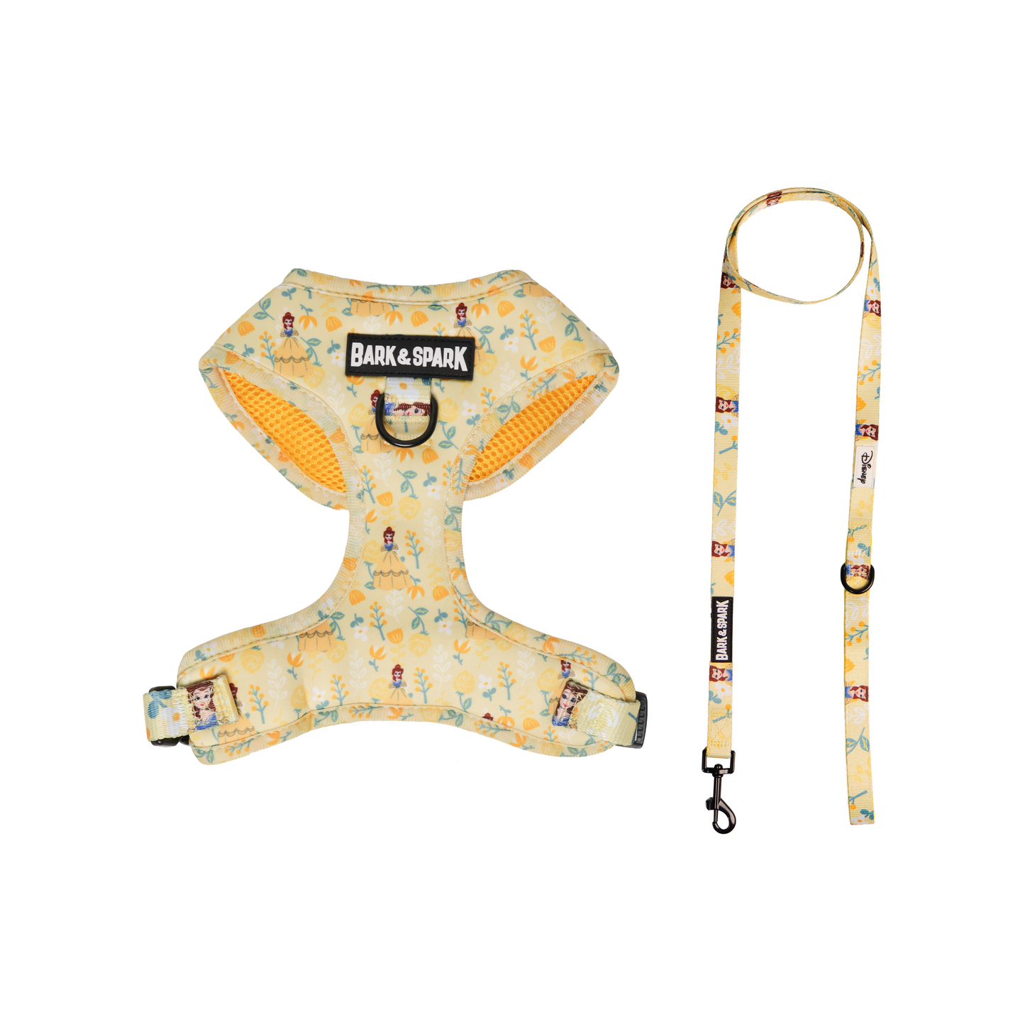 Official Disney Princess Belle Dog Harness and Leash Set