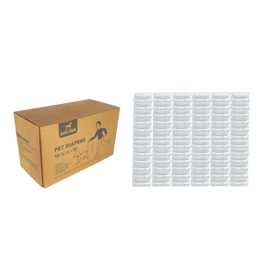 Dog Female Diapers - Box of 12 (144 pcs)