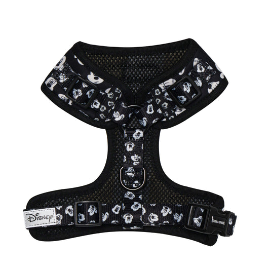Official Disney Mickey Mouse (Classic Black & White) Adjustable Dog Harness