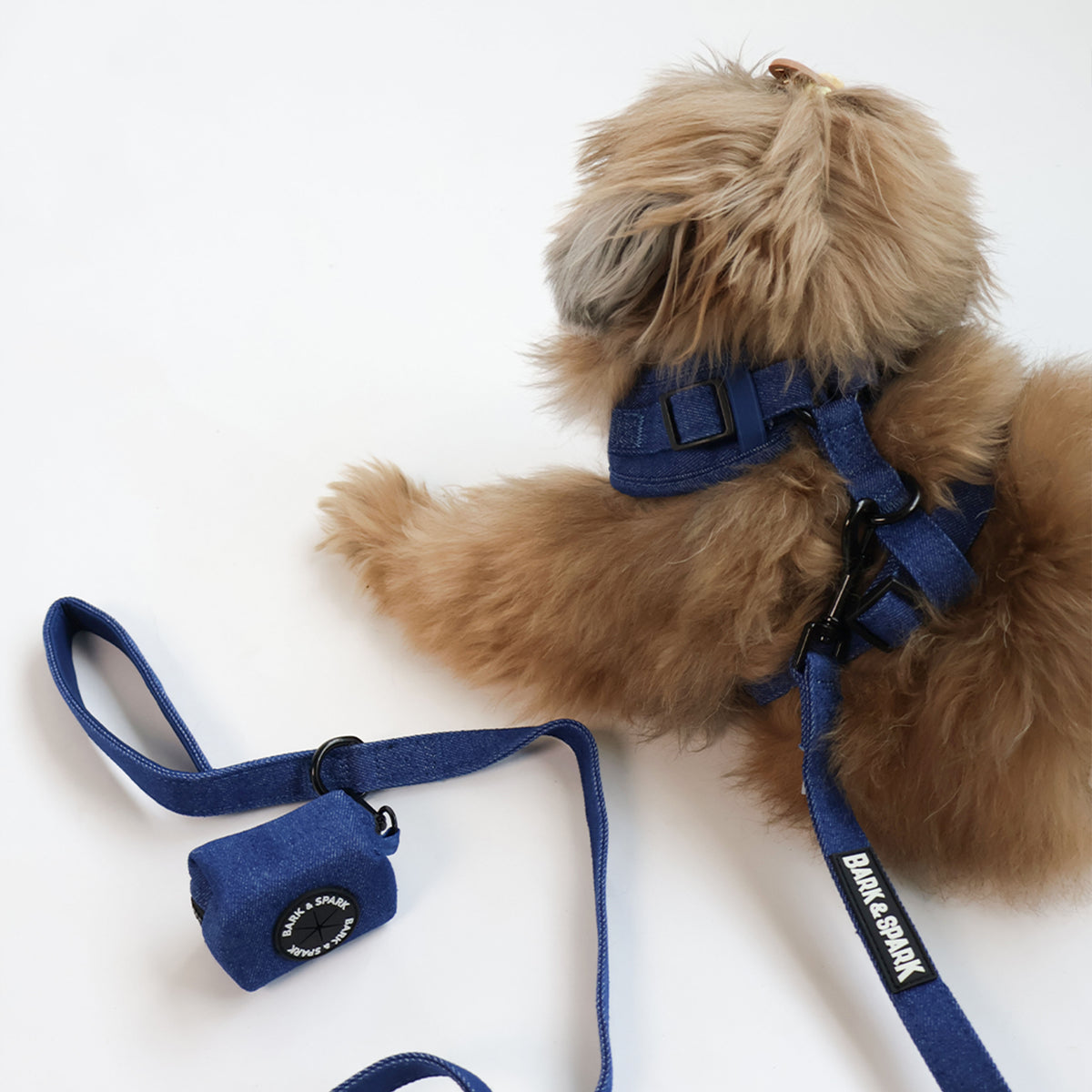 Poop Bag Holder - Black Denim
