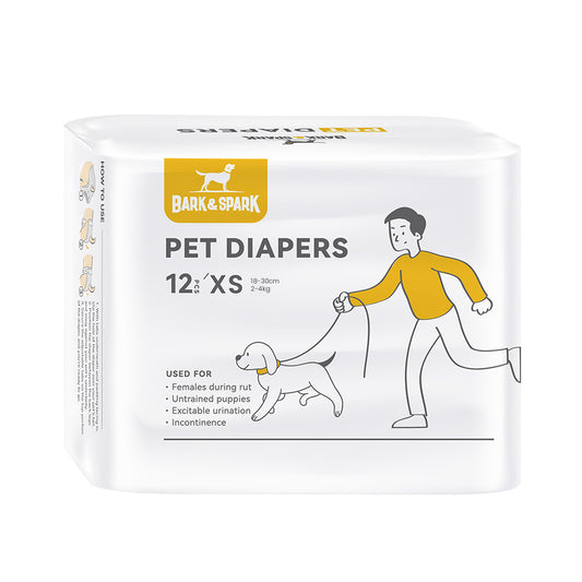 Dog Female Diapers - Pack of 12