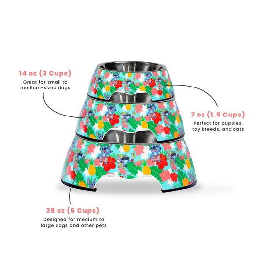 Official Disney Stitch Hawaii Melamine Pet Bowl