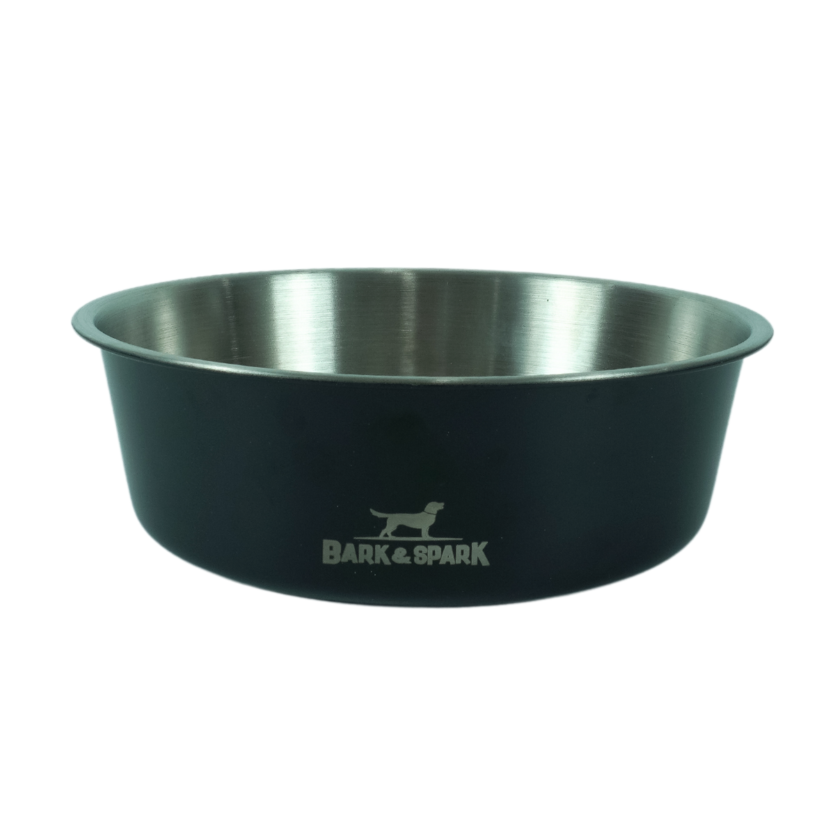 Single Walled Stainless Steel Dog Bowl - Black
