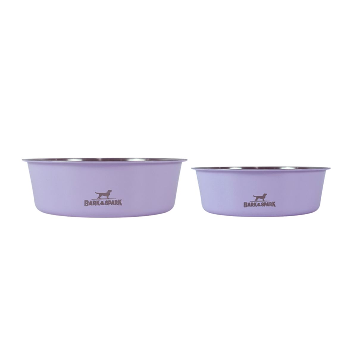 Single Walled Stainless Steel Bowls - Lilac