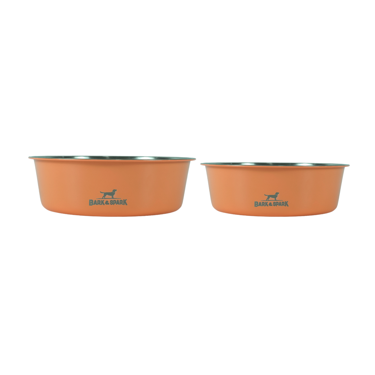 Single Walled Stainless Steel Bowls - Orange