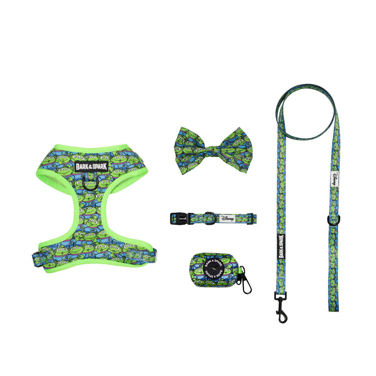 Official Disney Toy Story (Alien Abduction) Complete Dog Harness Set