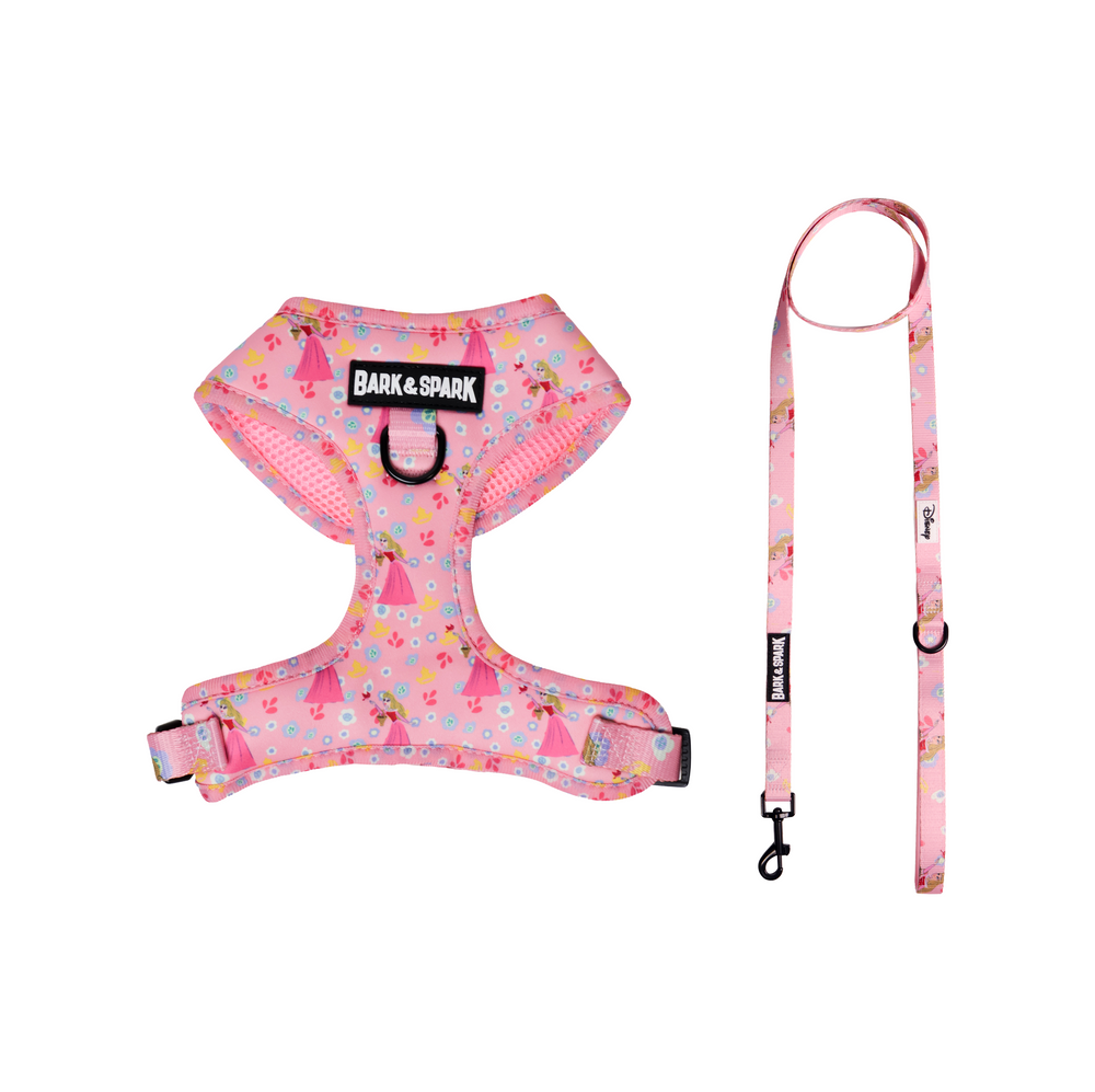 Official Disney Princess Aurora Dog Harness and Leash Set