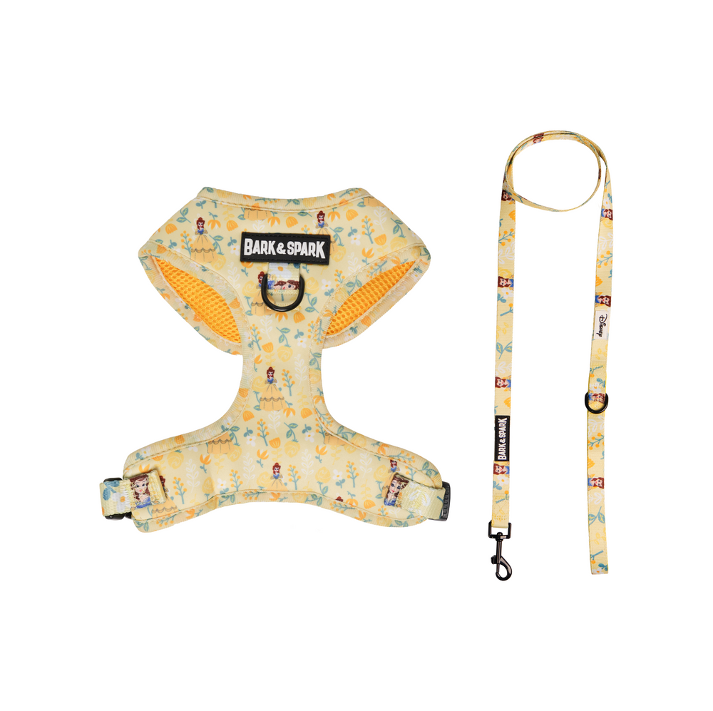 Official Disney Princess Belle Dog Harness and Leash Set