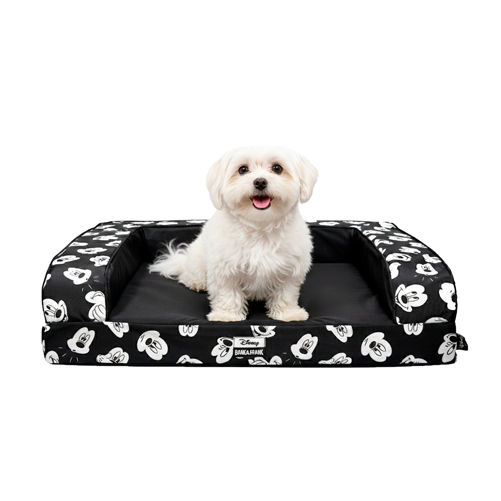Official Disney  Dog Sofa Bed B&W Mickey