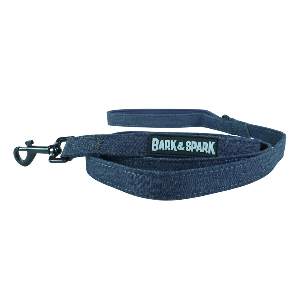 Dog Leash - Black Denim