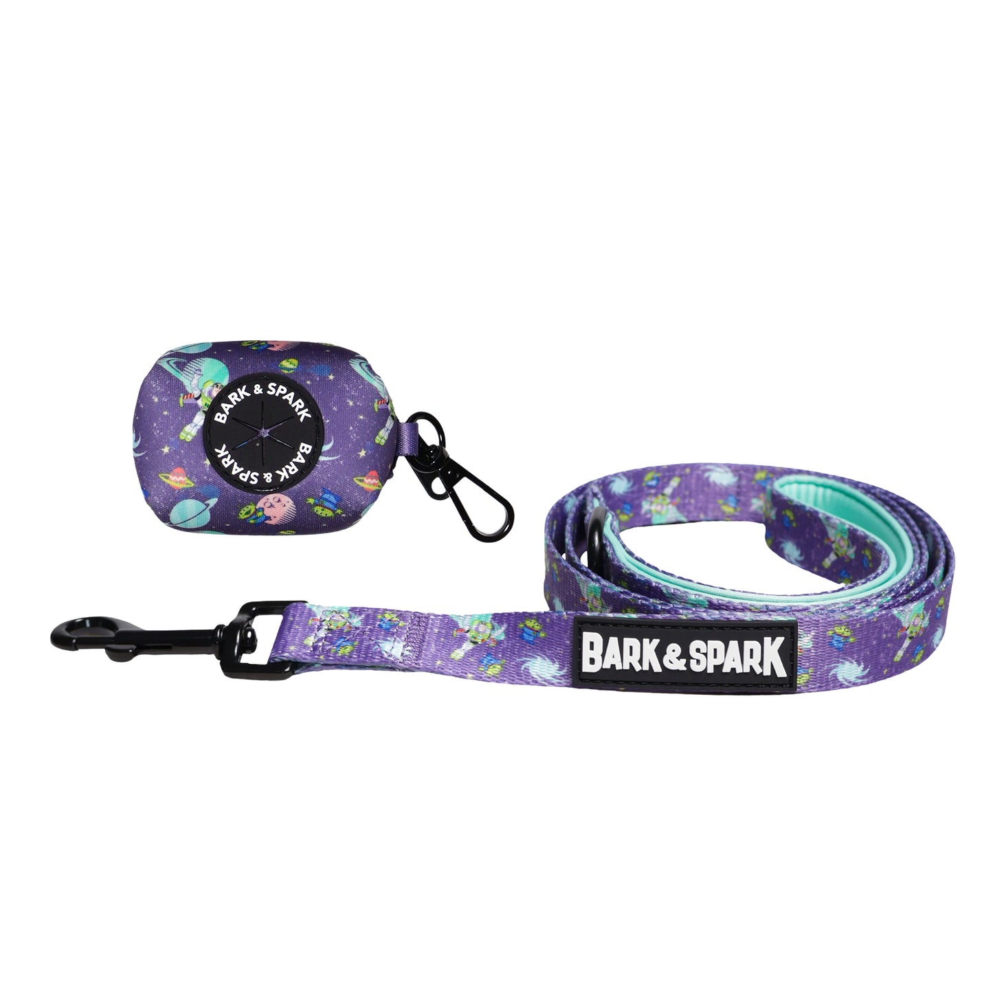 Official Disney Toy Story (Buzz's Space Quest)  Dog Leash and Poop Bag Holder Set