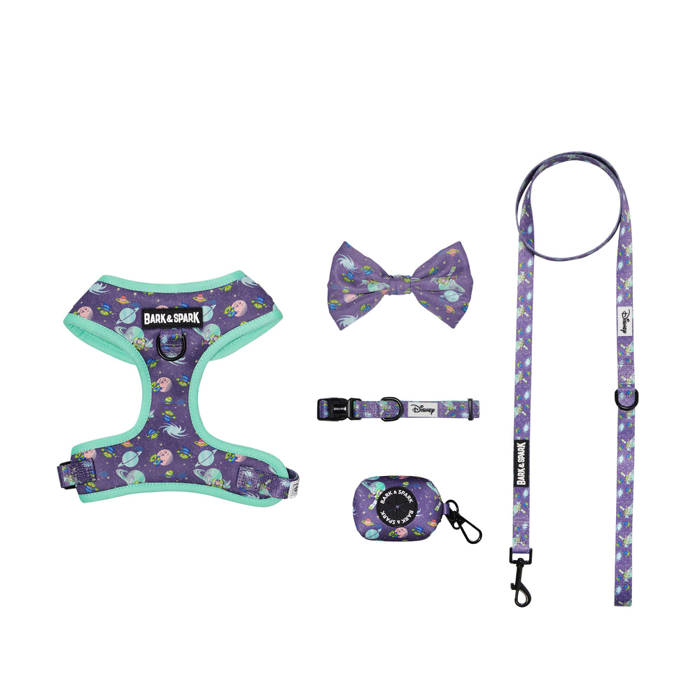 Official Disney Toy Story (Buzz's Space Quest) Complete Dog Harness Set