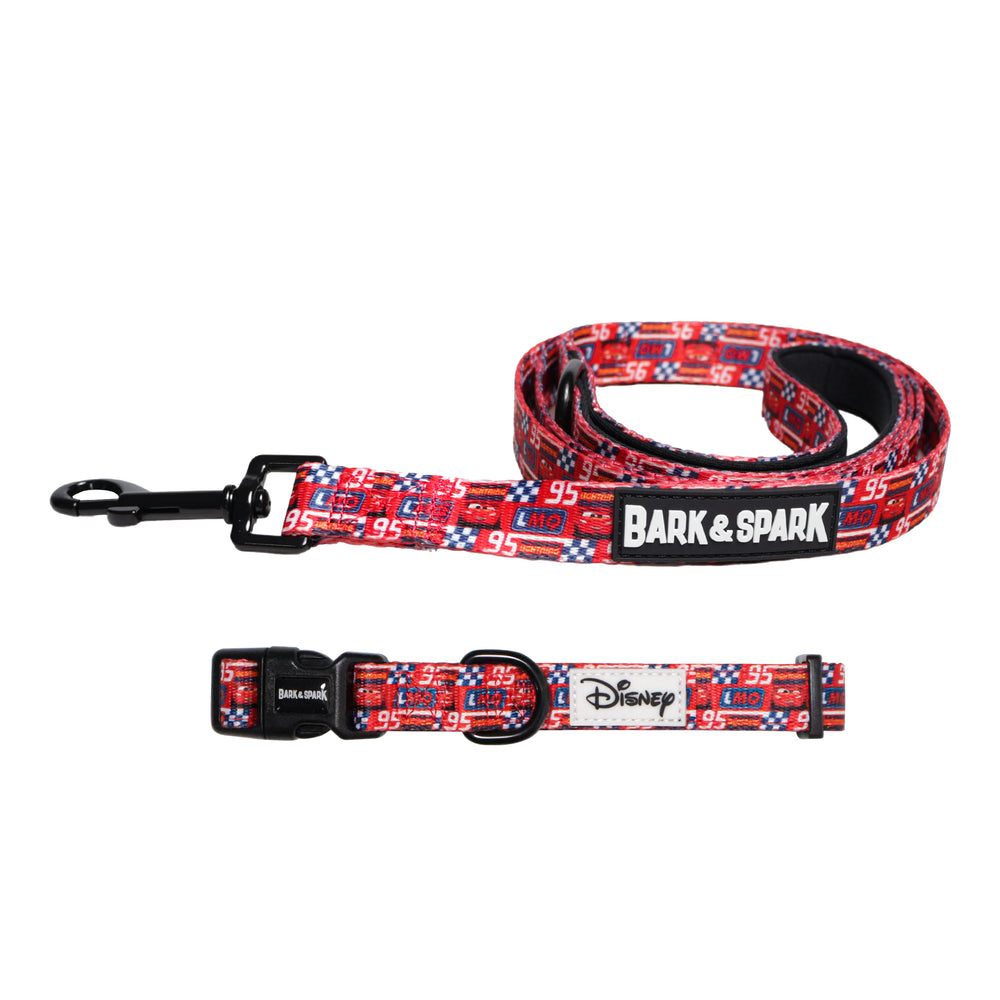 Official Disney Cars (Racing Fever)  Dog Collar and Leash Set