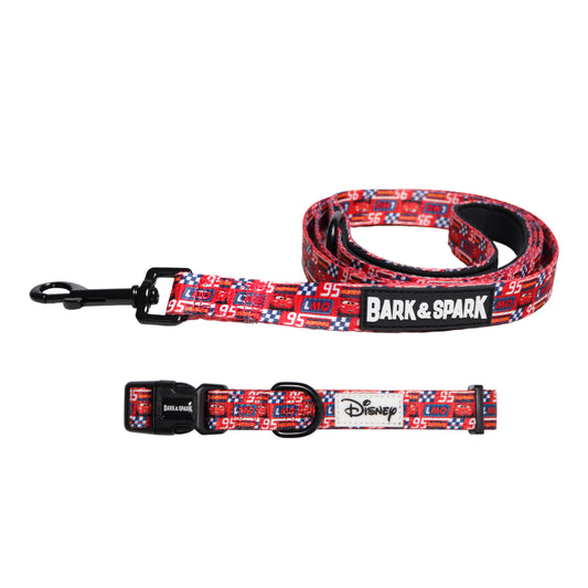 Official Disney Cars (Racing Fever)  Dog Collar and Leash Set