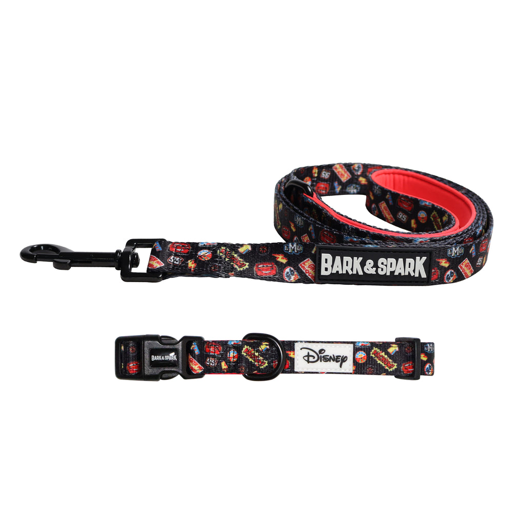 Official Disney Cars (Sticker Mania)  Dog Collar and Leash Set