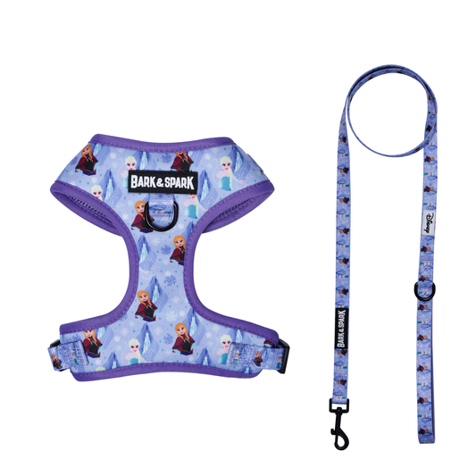 Official Disney Frozen (Snow Sisters)  Dog Harness and Leash Set