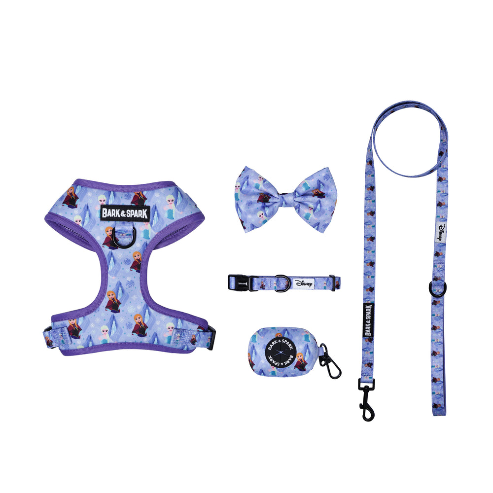 Official Disney Frozen (Snow Sisters) Complete Dog Harness Set