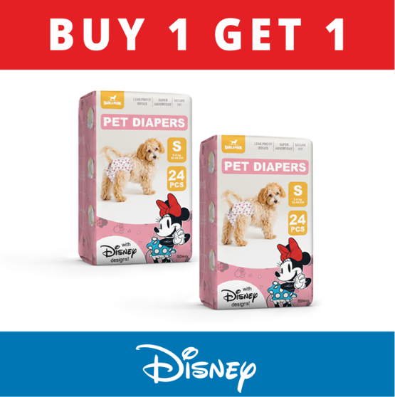 Official Disney Minnie Mouse Female Dog Diapers (BUY 1 GET 1)