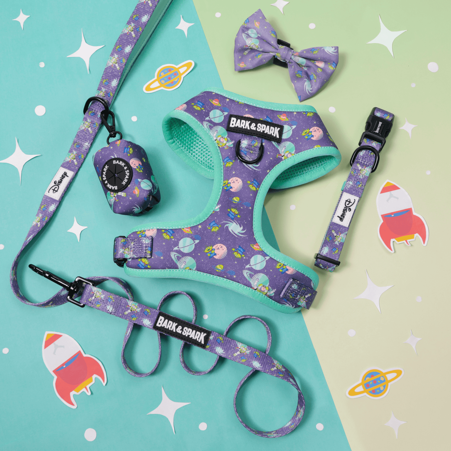 Official Disney  Toy Story (Buzz's Space Quest) Adjustable Dog Harness