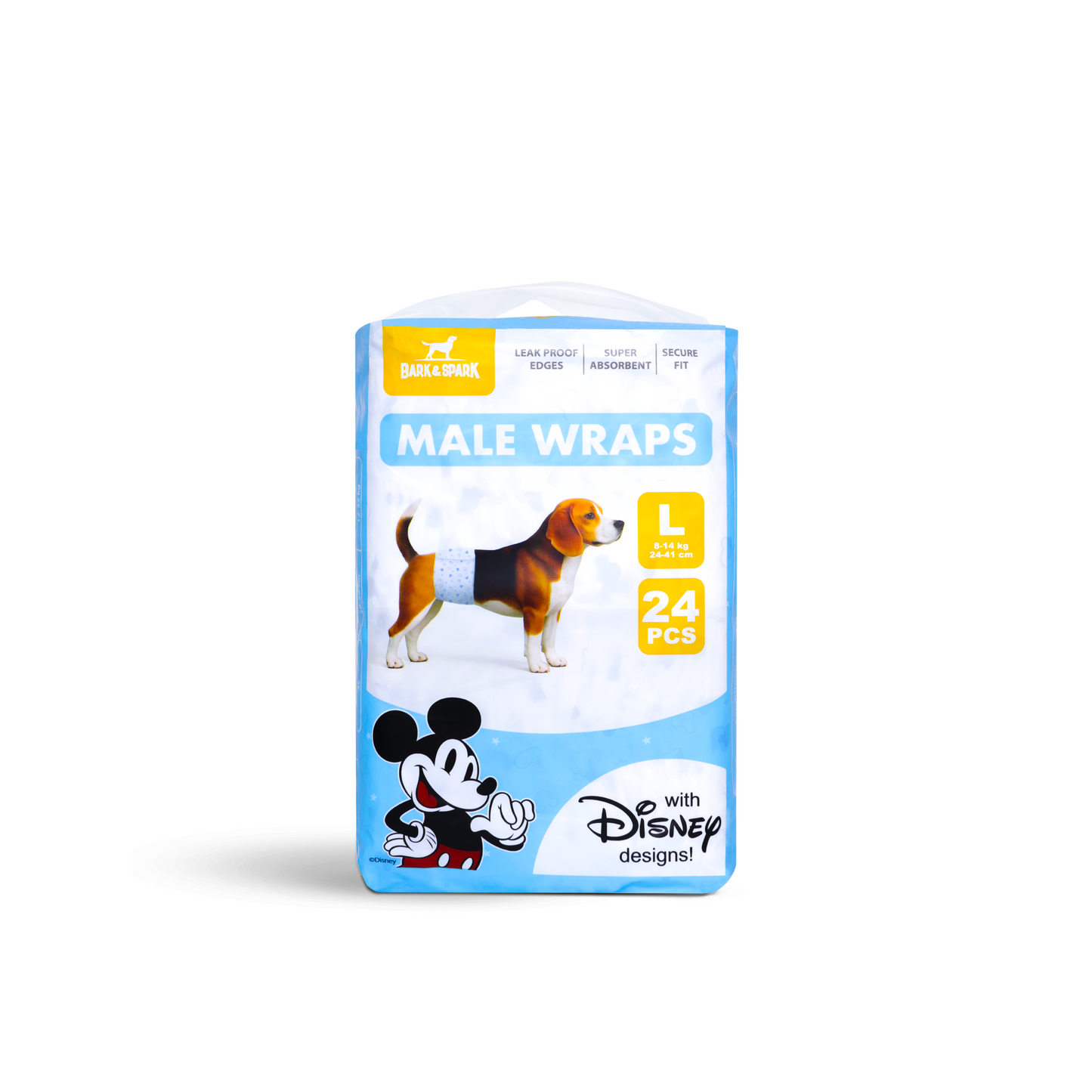 Official Disney Mickey Mouse Male Dog Wrap (BUY 1 GET 1)