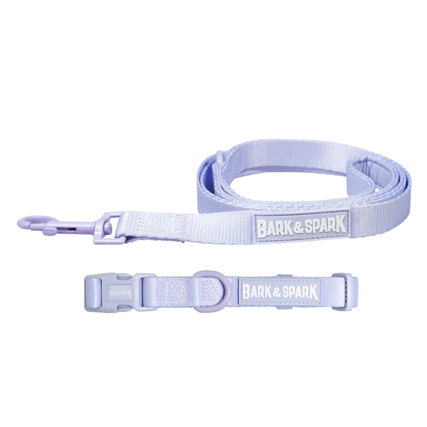 Dog Collar and Leash - Spandex Lilac