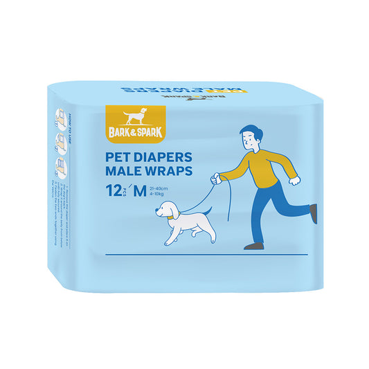 Dog Male Wraps - Pack of 12