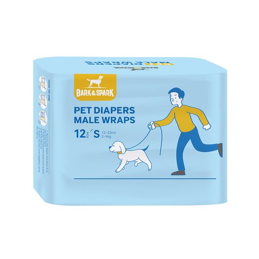 Dog Male Wraps - Pack of 12