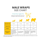 Dog Male Wraps - Pack of 12