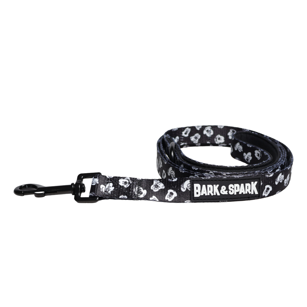Official Disney  Mickey Mouse (Classic Black & White) Dog Leash