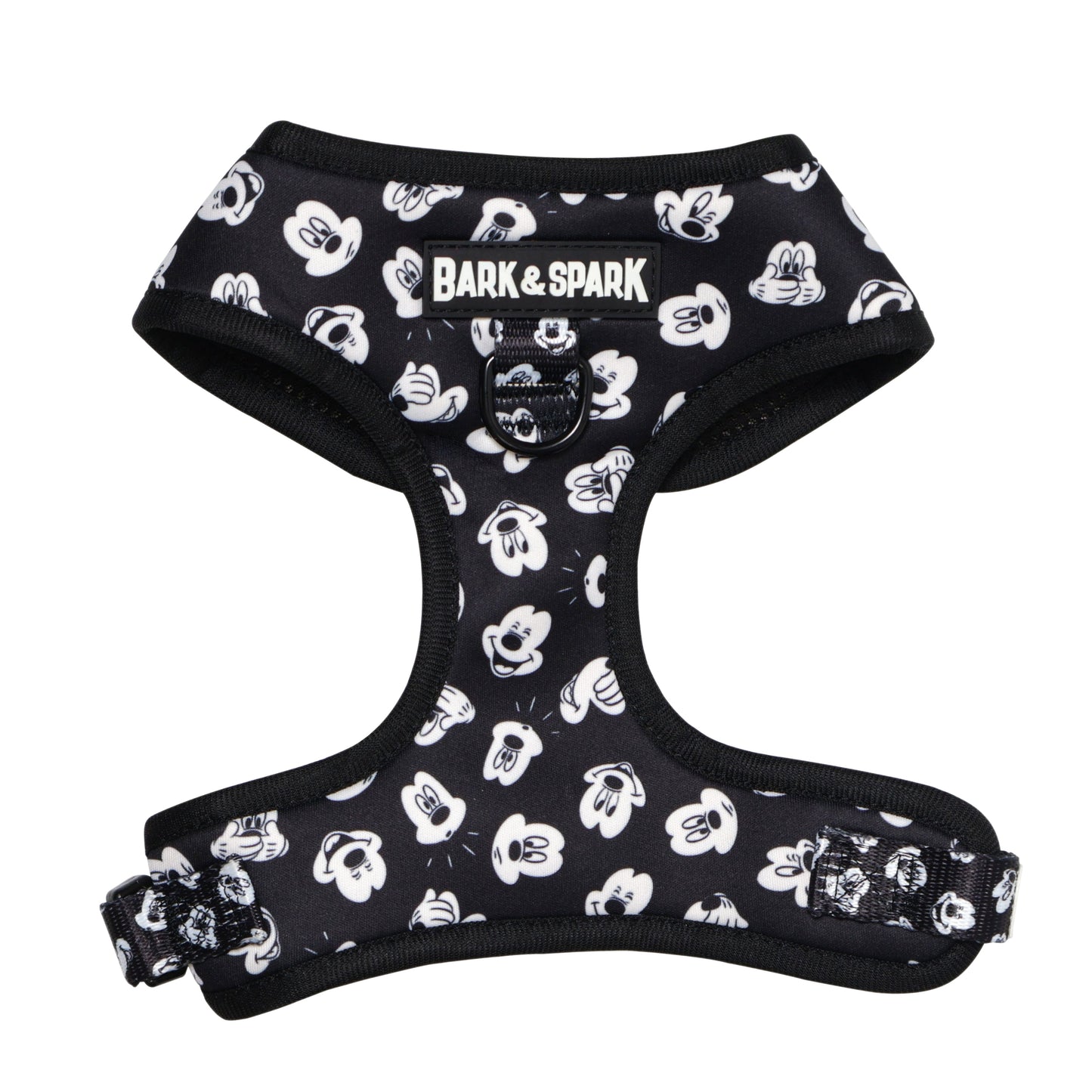 Official Disney Mickey Mouse (Classic Black & White) Adjustable Dog Harness