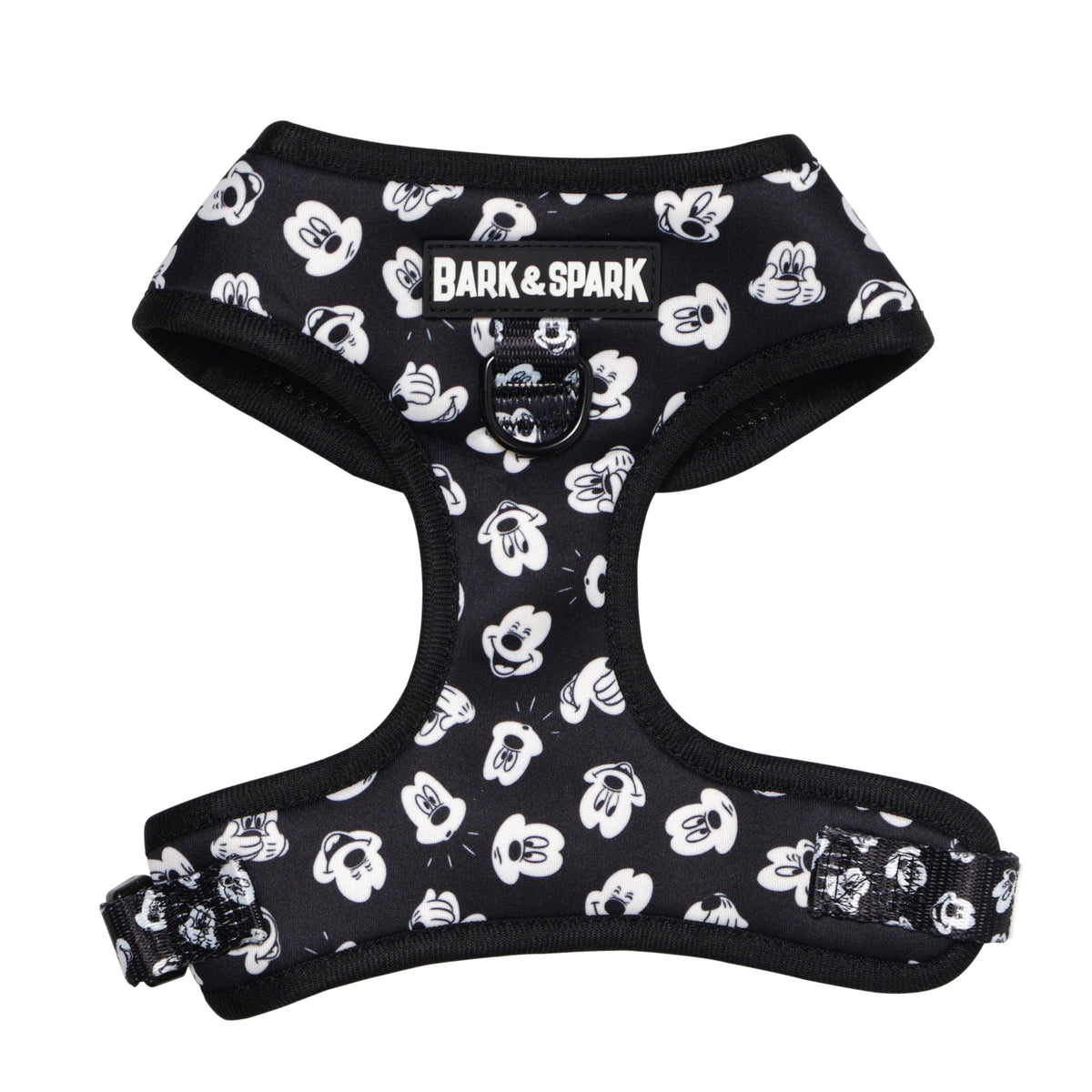 Official Disney Mickey Mouse (Classic Black & White) Adjustable Dog Harness