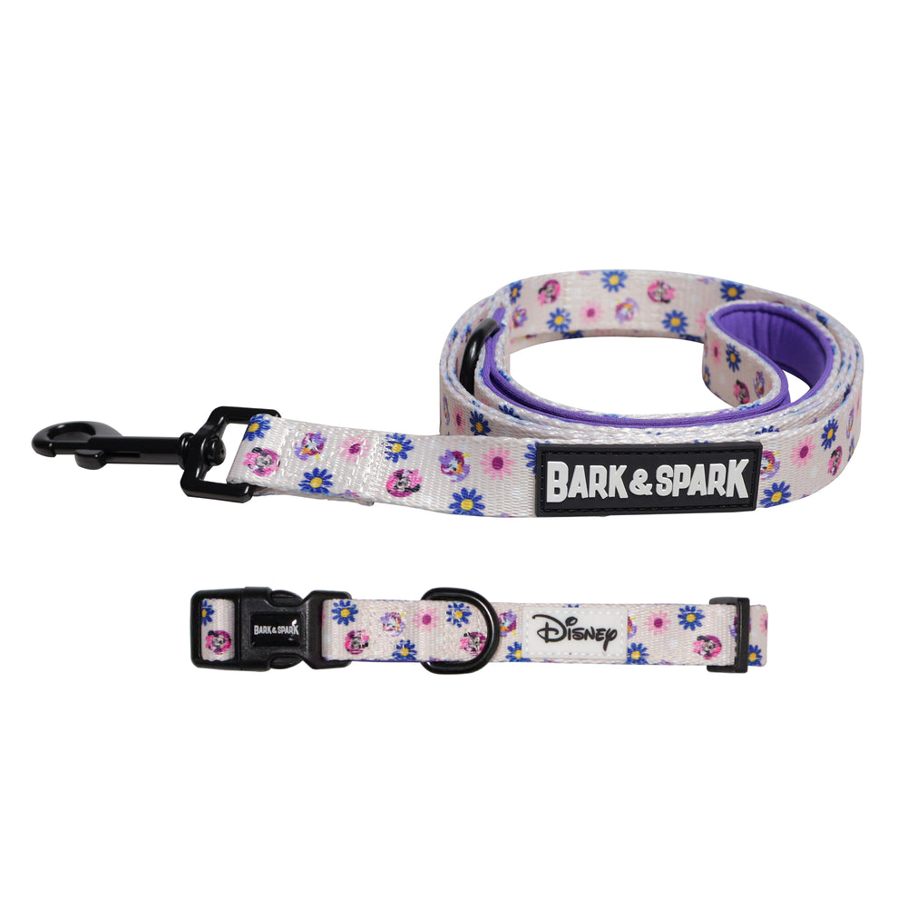 Official Disney Mickey & Friends (Flower Power) Dog Collar and Leash Set