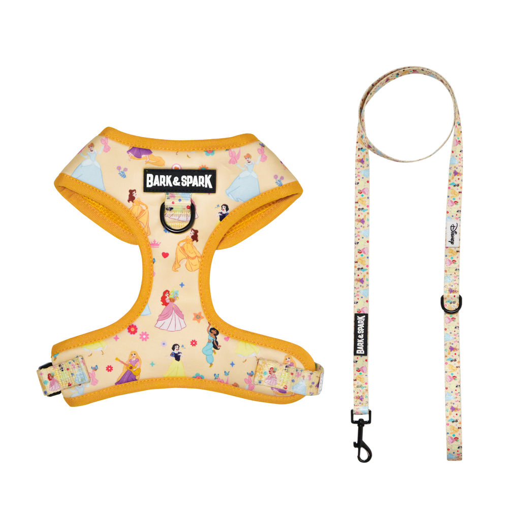 Official Disney Princess (Royal Ball) Dog Harness and Leash Set