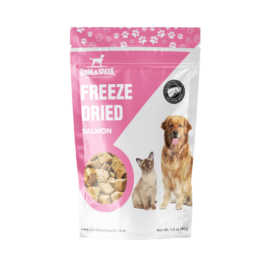 All Natural Freeze Dried Dog Treats for Dogs and Cats of All Ages (40g) - Salmon