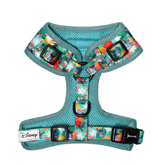 Official Disney Lilo & Stitch (Hawaiian Vibes) Adjustable Dog Harness