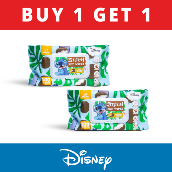 Official Disney Stitch Pet Wipes for Dogs & Cats (BUY 1 GET 1)